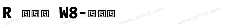 R 儷金黑 W8字体转换